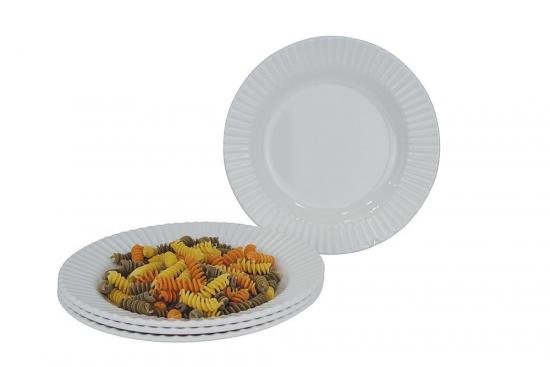 Gimex Set tiefe Teller Royal Edelwei 4-tlg.