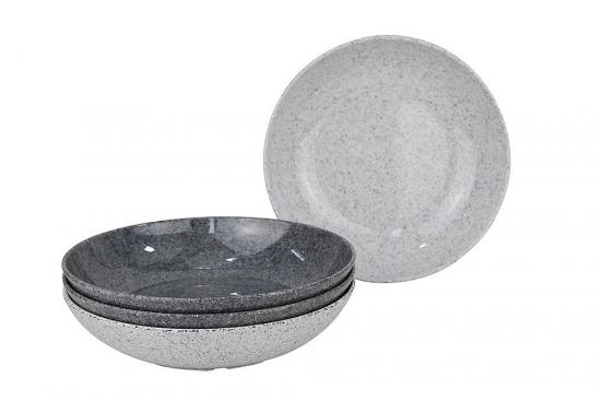 Gimex Suppenteller Melamin Classic Line Granite 4-tlg. Set