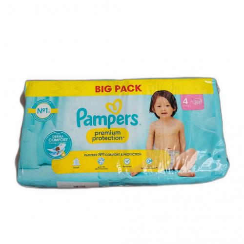 Pampers Premium Protect Big Pack Gre 4  maxi 9-14kg, 58er