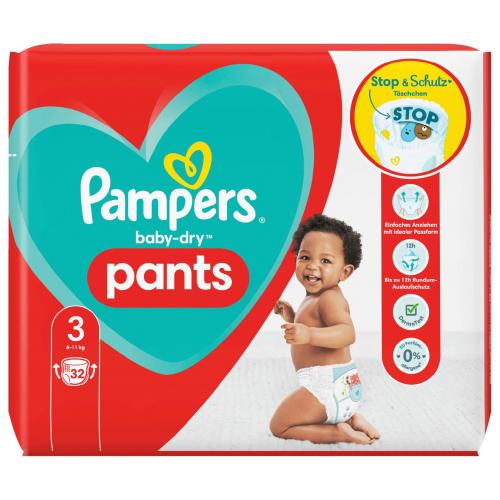 Pampers Baby Dry Pangs Gre 3 Midi, 32er