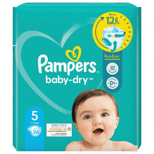 Pampers Baby Dry Gre 5  11-16kg, 26er