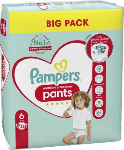 Pampers Premim Protect Big Pack pants  Gre 6  xl 15 +, 32er Pack