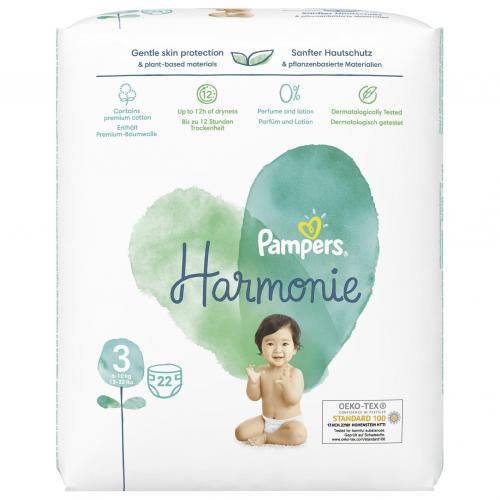 Pampers Harmonie Midi 6-10 kg tp, 22er Pack