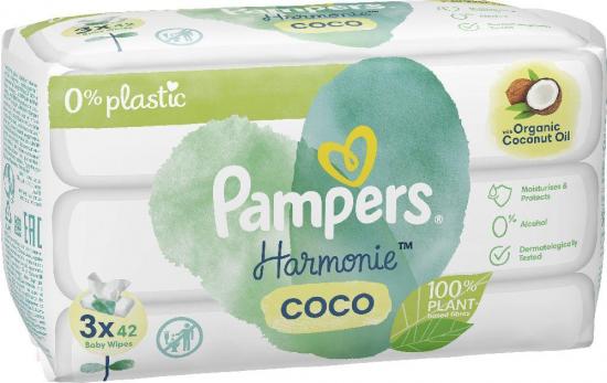 Pampers Feuchttcher coco 3x42er Pack Hamonie