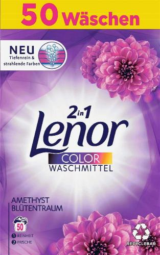 Lenor Pulv Amethyst Bl�tentraum 50 Waschladungen, 3,25kg k