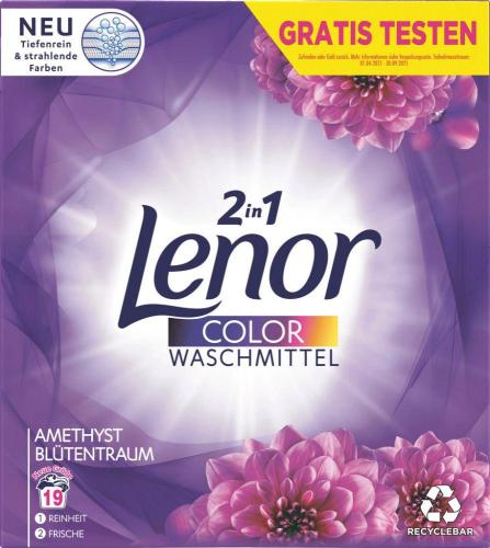 Lenor Waschmittel pulver Amethyst Bltentraum 19 Waschladungen