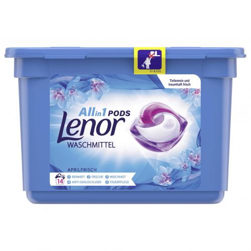 Lenor Waschmittel Pods Aprilfrisch 14 Waschladungen