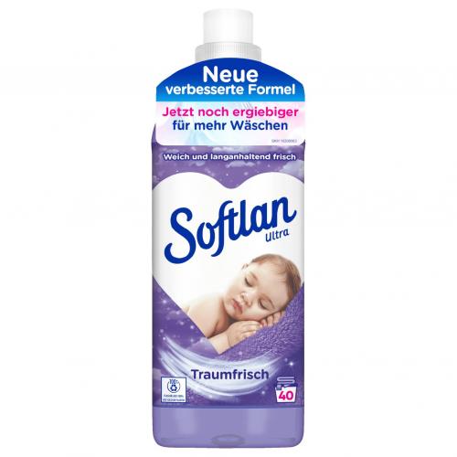 Softlan Traumfrisch 40 Waschladungen, 1l Flasche
