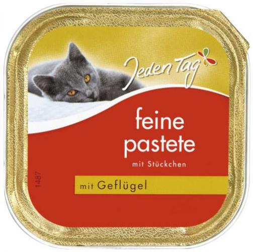 Jeden Tag JedenTag Katzenfutter Pastete Geflgel 100g Schlchen