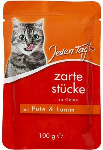 Jeden Tag JedenTag Katzenfutter Lute und Lamm Gelee 100g