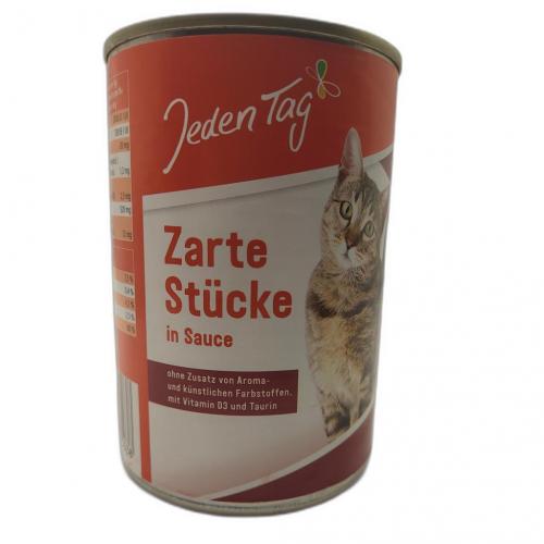 Jeden Tag JedenTag Katzenfutter Rind und Leber in Sauce 415g Dose