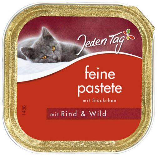 Jeden Tag JedenTag Katzenfutter Rind und Wild 100g Schlchen