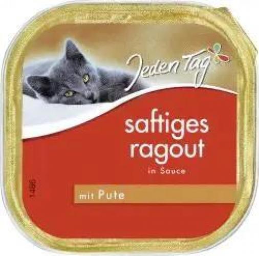 Jeden Tag JedenTag Katzenfutter Ragout Pute 100g Schlchen