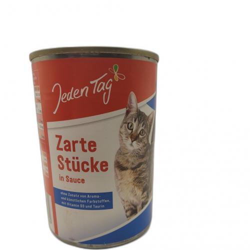 Jeden Tag JedenTag Katzenfutter Seelachs in Sauce 415g Dose
