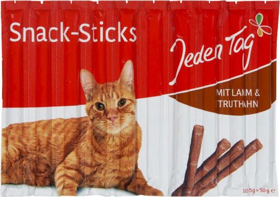 Jeden Tag JedenTag Katzensticks Lamm und Truthahn 10 Stck 50g
