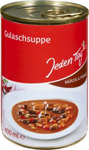 Jeden Tag JedenTag Gulaschsuppe 400ml Dose