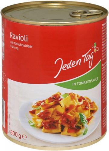 JedenTag Ravioli in Tomatenso�e 800g Dose