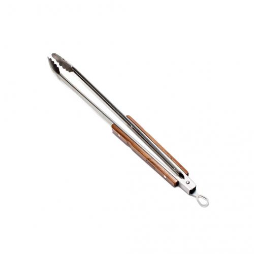 Petromax Grill- und Kohlenzange gro Edelstahl Holzgriff 54 cm