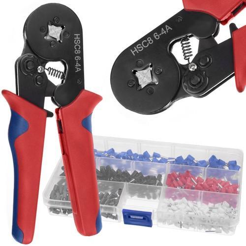 ISO Trade Crimpzange fr Hlsen 0,25-10mm2 - Set