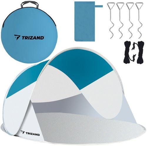 Trizand Strandzelt 220x120x90cm - Trkis - Grau