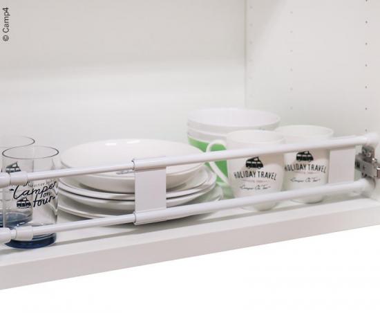 Camp4 Rausfallschutz f�r 41-71 cm Schrankbreite - Wei�