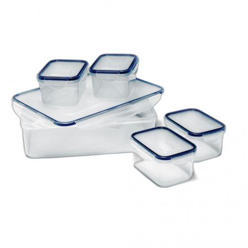 Camp4 5er Frischhaltedosen Set mit Silikonring