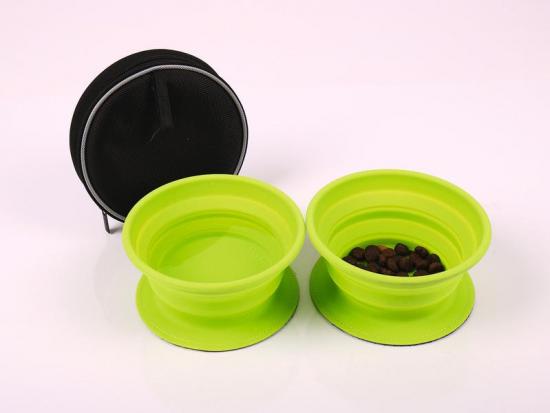 Camp4 Hundenapf TWIN mit 2 faltbaren Silikonnpfen