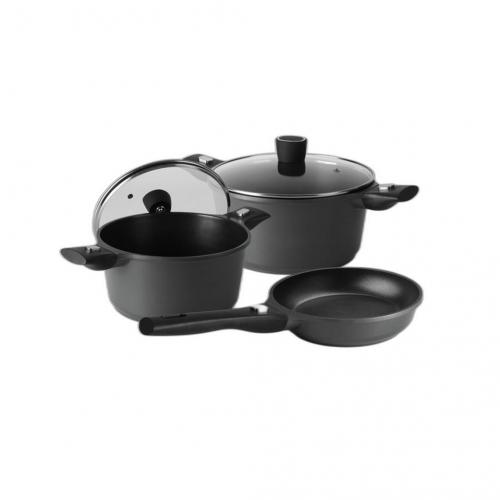 Camp4 Alu-Topfset mit Antihaftbeschichtung - 5-teilig