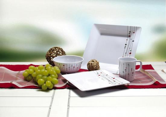 Camp4 Melamin Geschirr-Set Modena - F�r 4 Personen