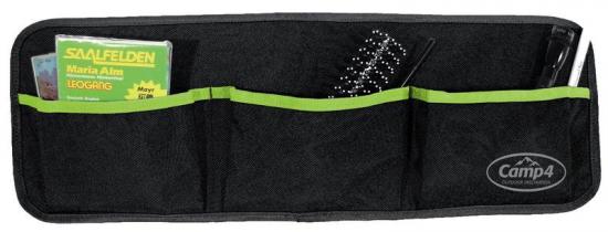 Camp4 Utensilo Tessa 3, mit 3 Taschen, Schwarz/Lime, B60xH20cm, �senbefestigung