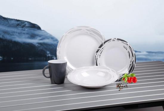 Camp4 Melamin Geschirr-Set COPENHAGEN, 16-tlg. fr 4 Personen