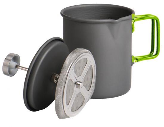 Camp4 FrenchPress 2-in-1 Wasserkocher+Kaffeebereiter in einem, Aluminium