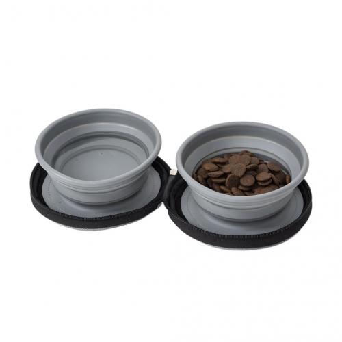 Camp4 Hundenapf LUCY mit 2 faltbaren Silikonnpfen