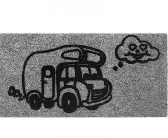 ARISO FUSSMATTE �CAMPER� 50 x 25cm, DERBY FLOCK