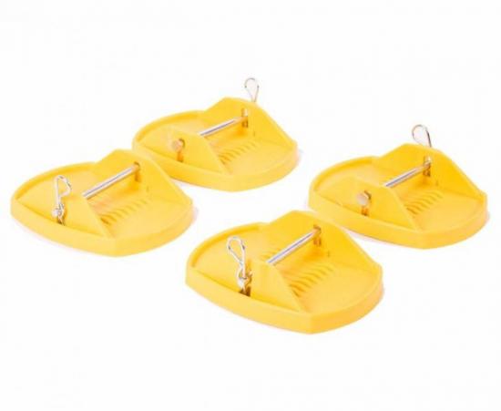 n.a. Sttzplatten-Set 4 Stck gelb