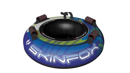Skinfox STCKLST_Snowtube � 100cm  - Blue-Green Mix Profi Snow Tube Rodelreifen Schneereifen Rutschreifen