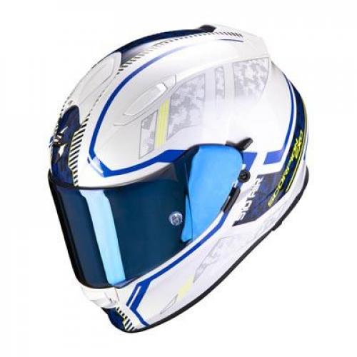 SCORPION Scorpion Integral Helm EXO-510 AIR OCCULTA Perlmutt Weiss-Blau L