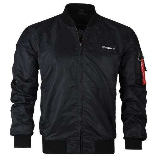 Bores Motorradjacke Bomber Herren CE Level AA gepr�ft Schwarz - 3XL