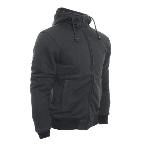 Bores Safety 3 - Motorrad Hoodie - Kapuzenpullover schwarz - BorteXX Aramid - XL
