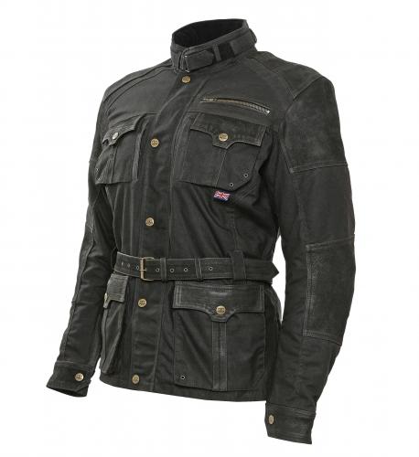 Bores Gregory - Motorrad Wachsjacke Herren - BorteXX Aramid - schwarz - XL