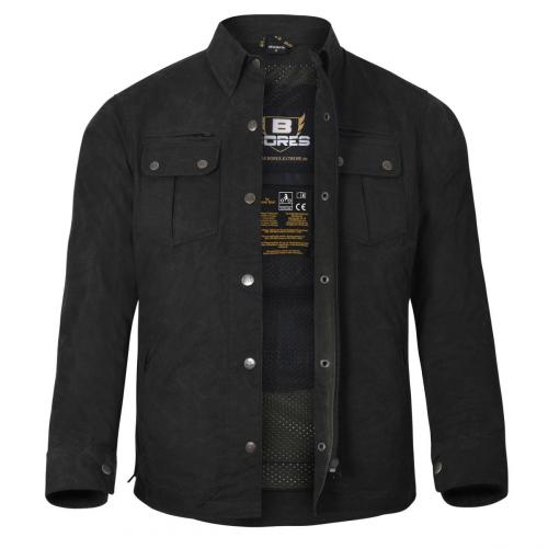 Bores Motorradhemd Driver Herren Premium BORTEXX Schutzlevel AA Dunkelgr�n 4XL
