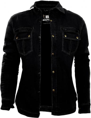 Bores Motorradhemd Damen Driver Premium BORTEXX Schutzlevel AA Schwarz XL