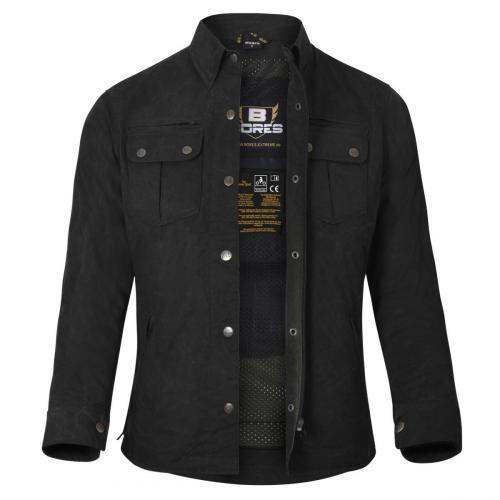 Bores Motorradhemd Damen Driver Premium BORTEXX Schutzlevel AA Dunkelgr�n XS