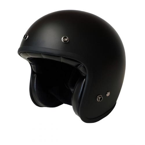 Bores Gensler Classic kleiner Jethelm mit ECE 22.05 Schwarz Matt L