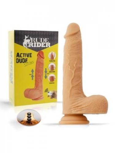 Rude Rider Active Dude Killian Vibrator, 22cm, Flesh