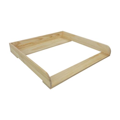Puckdaddy GmbH Puckdaddy Wickelaufsatz Nils 80x11x78cm Wickelauflage Holz in Natur passend fr IKEA Malm Kommoden