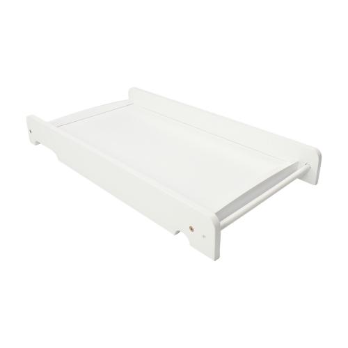 Puckdaddy GmbH Puckdaddy Wickelbrett Mika 87x44,5 cm Wickelaufsatz aus Holz in Wei� aufsetzbar f�r das Babybett