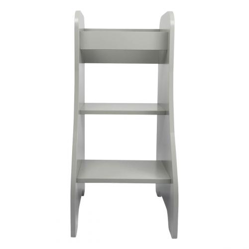 Puckdaddy GmbH Puckdaddy Entdeckerturm Turmine 43x50x94cm Kinder Hochstand Holz Grau praktischer Kchenhelfer