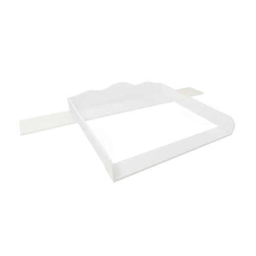 Puckdaddy GmbH Puckdaddy Wickelaufsatz Emil 160x80x15 cm aus Holz in Wei fr IKEA Hemnes Kommoden