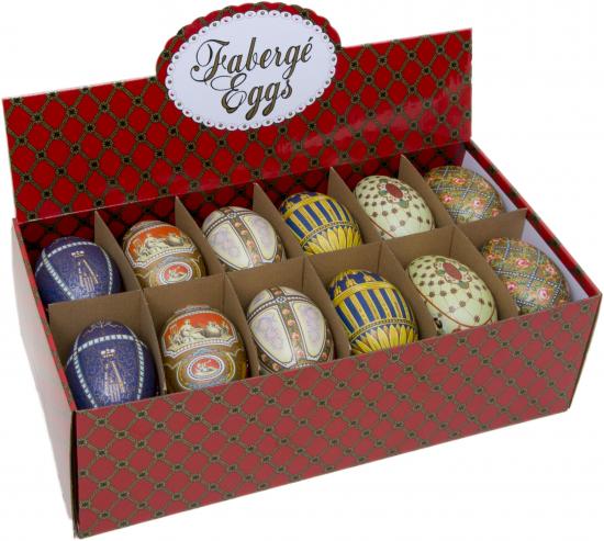 The Box Faberg-Eier - 6-fach sortiert - 24 Stk. Box